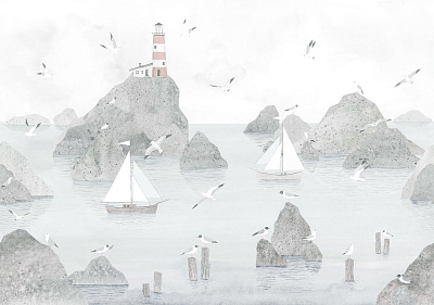 Фотообои LIGHTHOUSE 4, KIDS, Factura Фотообои LIGHTHOUSE 4, KIDS, Factura